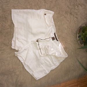 white jean shorts!